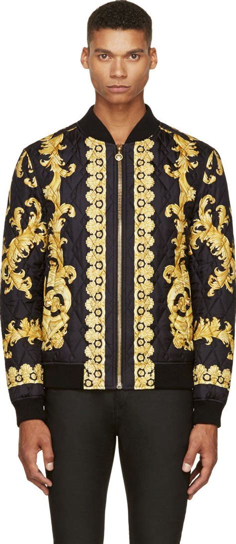 replica versace bomber jacket|versace trench jacket men.